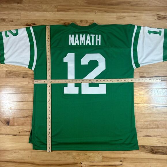 Joe Namath Jets 1968 Mitchell & Ness Throwback NFL Jersey Mens Size 56 3XL NWOT - Picture 6 of 6